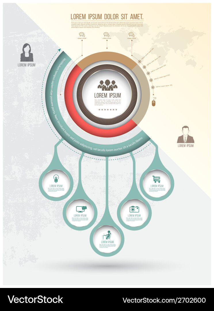 Business Circle Templates Vector Image