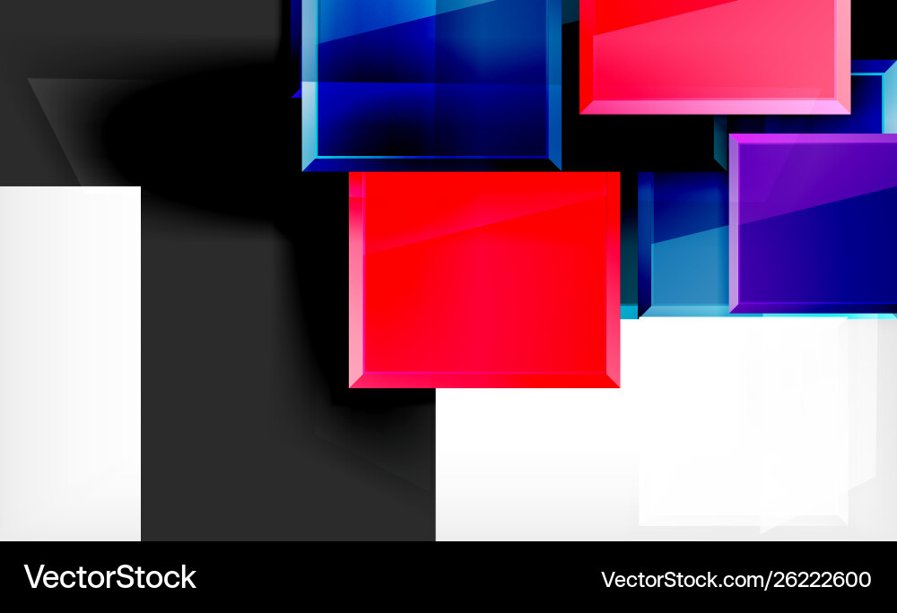 Colorful square and rectangle blocks background Colorful square and rectangle blocks background vector image