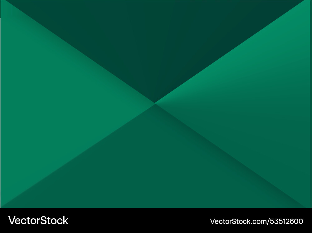 Diagonal gradient green color background vector image