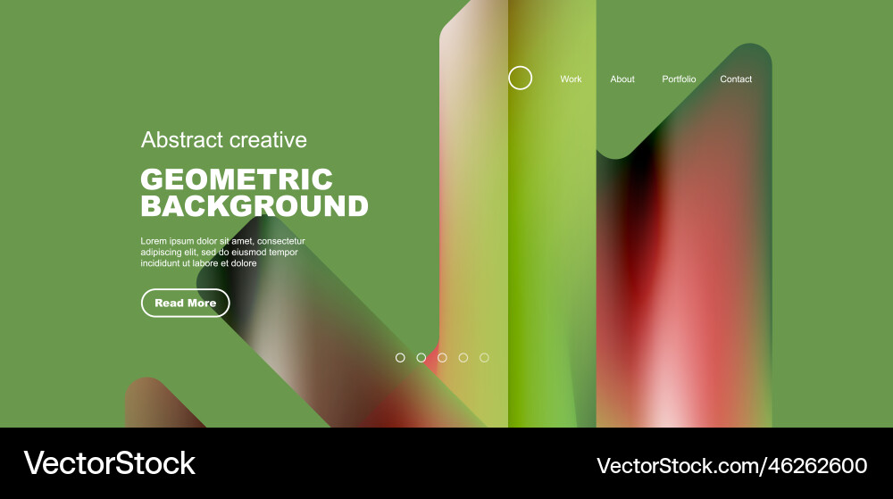 Fluid gradient triangles landing page background Fluid gradient triangles landing page background Vector Image