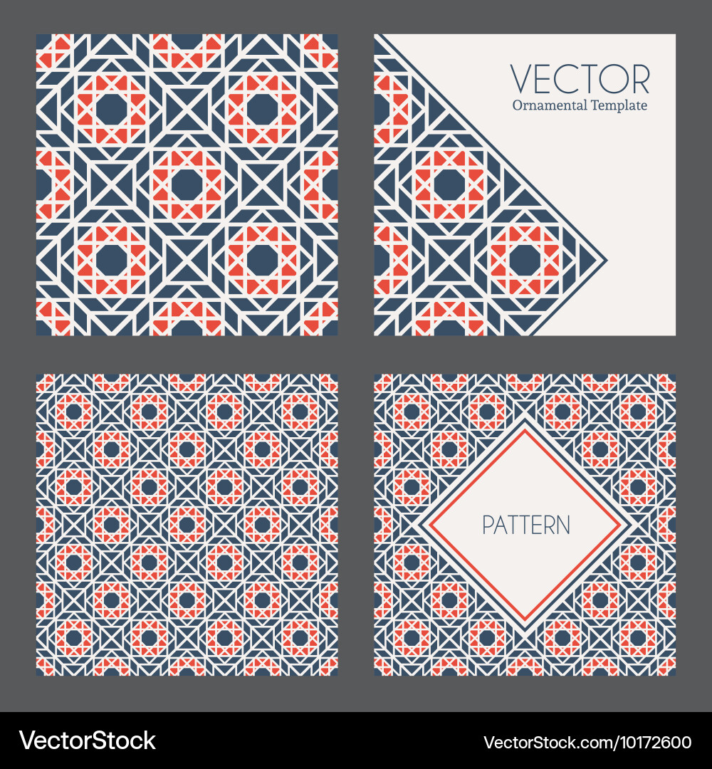 Geometric patterns Vector Image