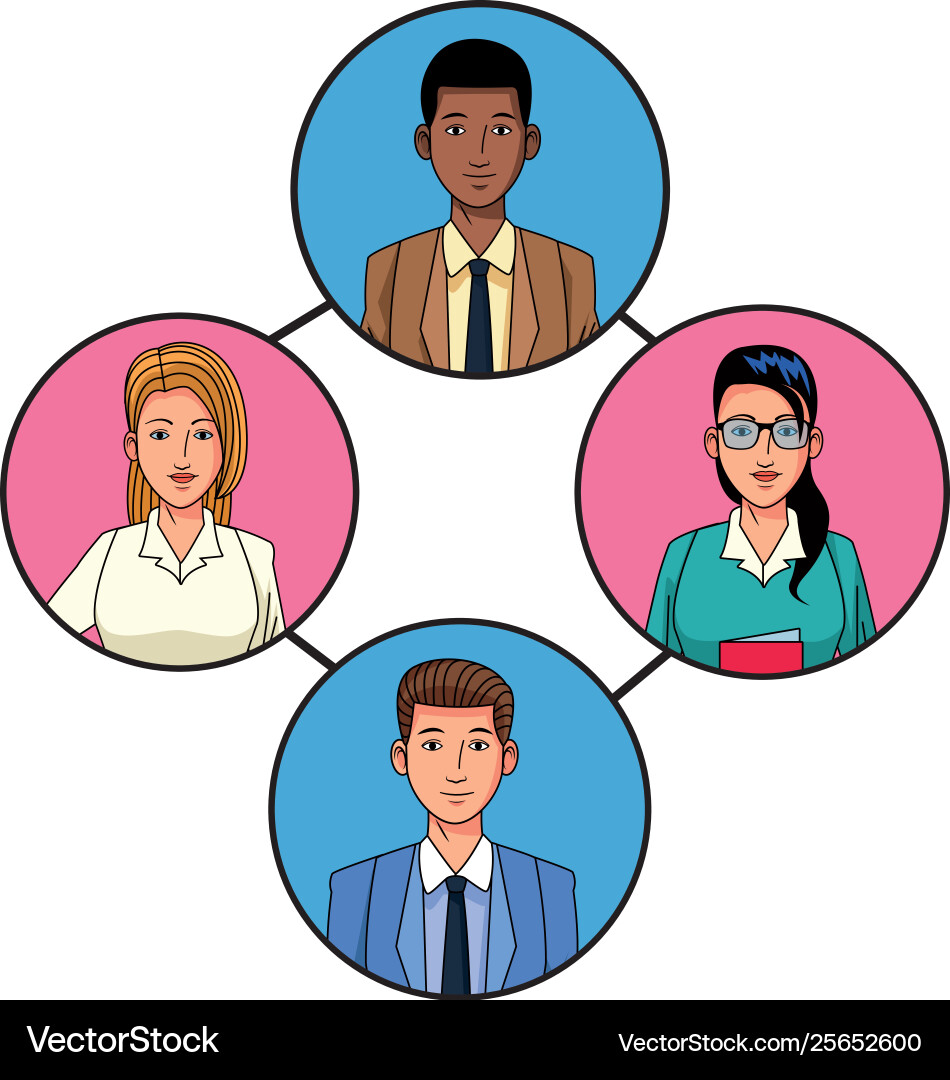 Gruppe Geschäftsleute avatar Profilbild Gruppe Geschäftsleute avatar Profilbild vektorbild