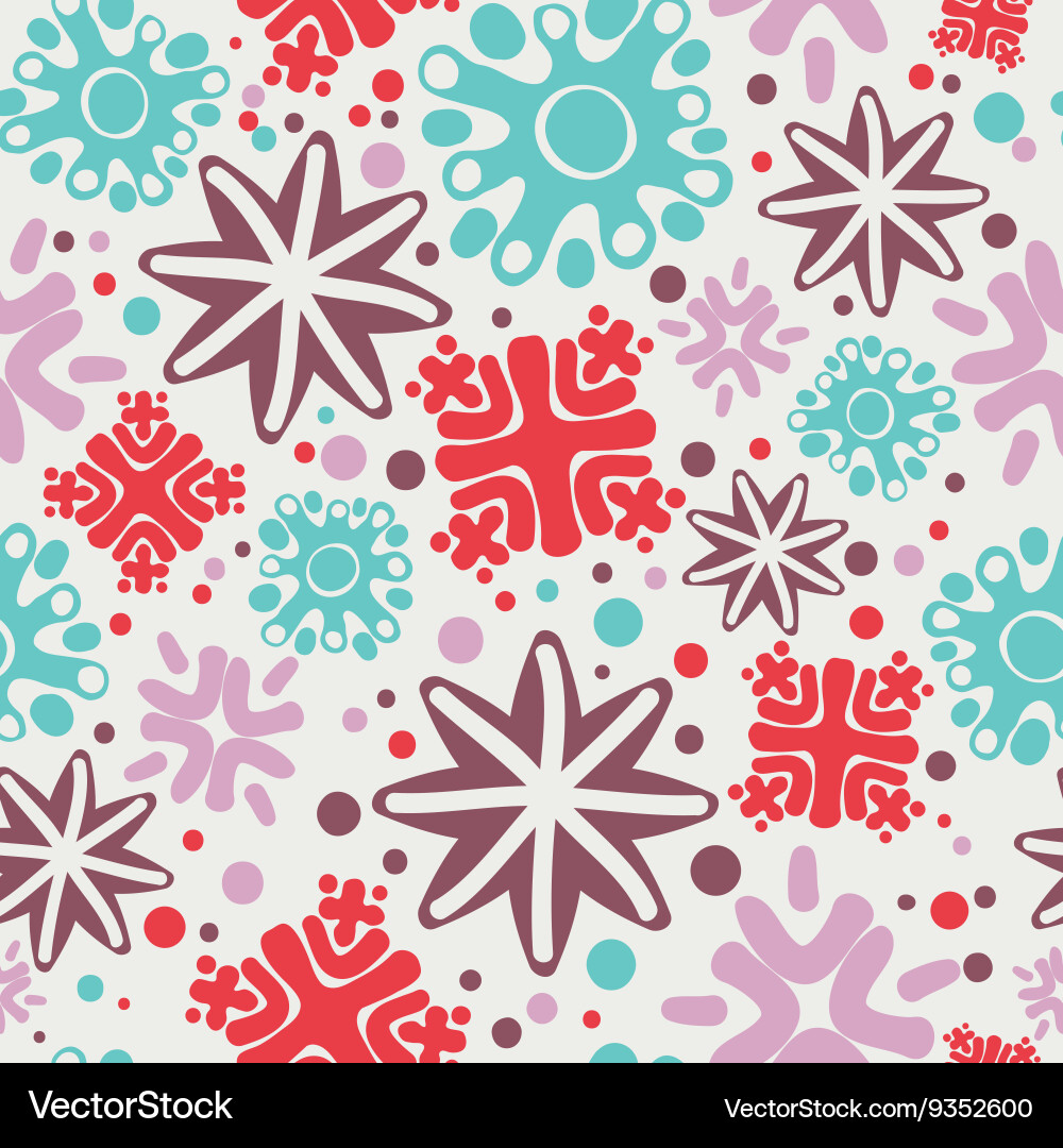 Handmade Snowflake Pattern vector image