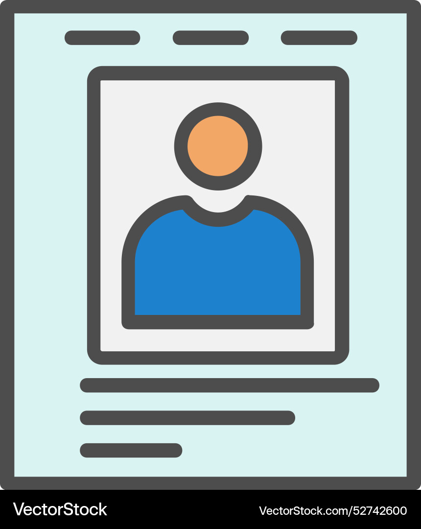 Image line filled icon design Vector Image