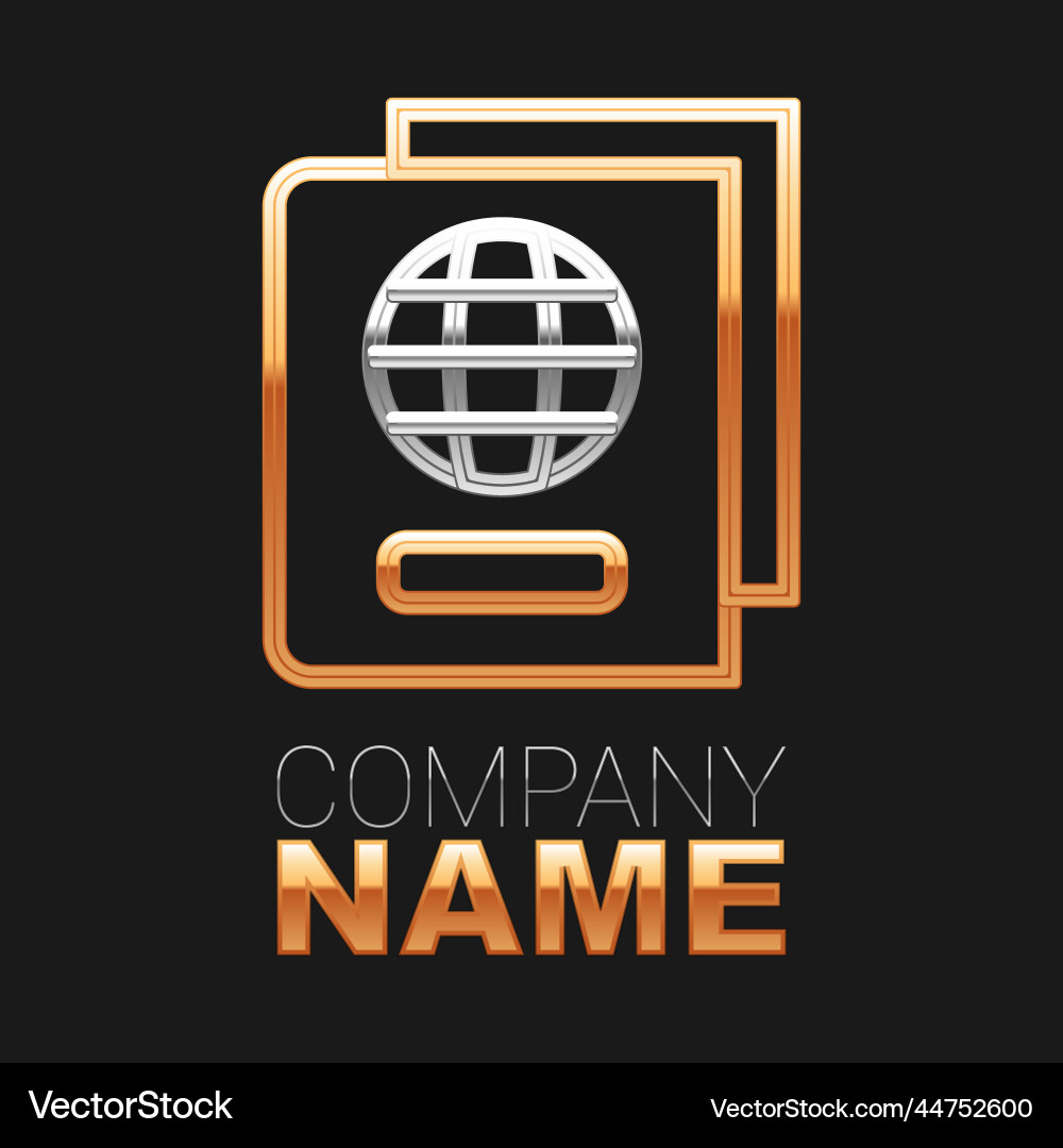 Line passport with biometric data icon isolated Line passport with biometric data icon isolated vector image