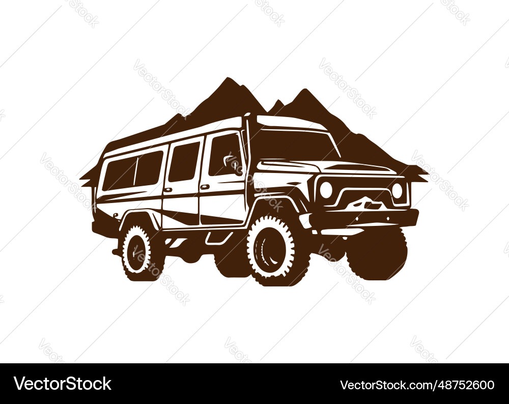 Minimal and abstract logo of bus icon school vector image