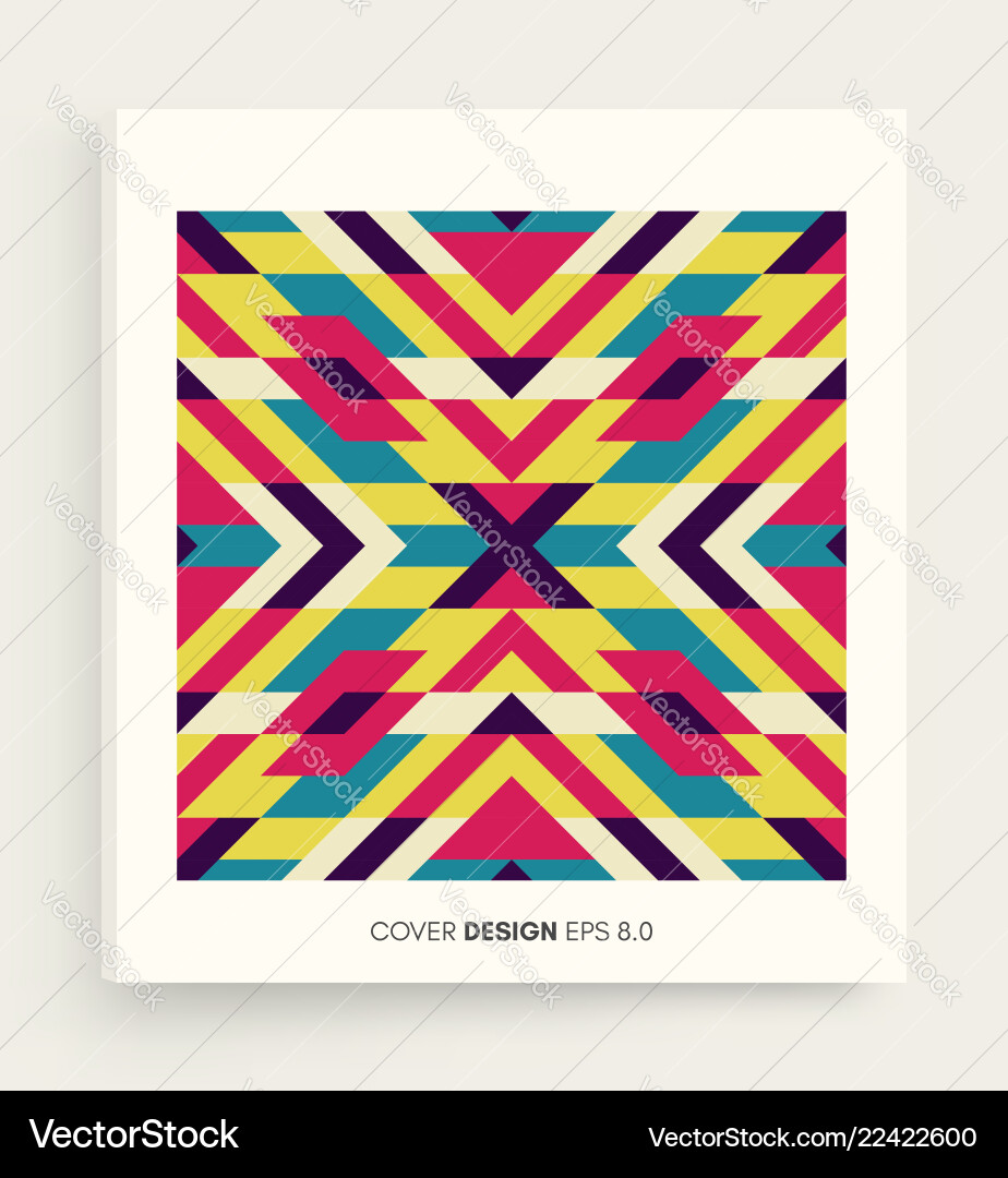 Mosaic pattern abstract colorful geometric design Mosaic pattern abstract colorful geometric design vector image