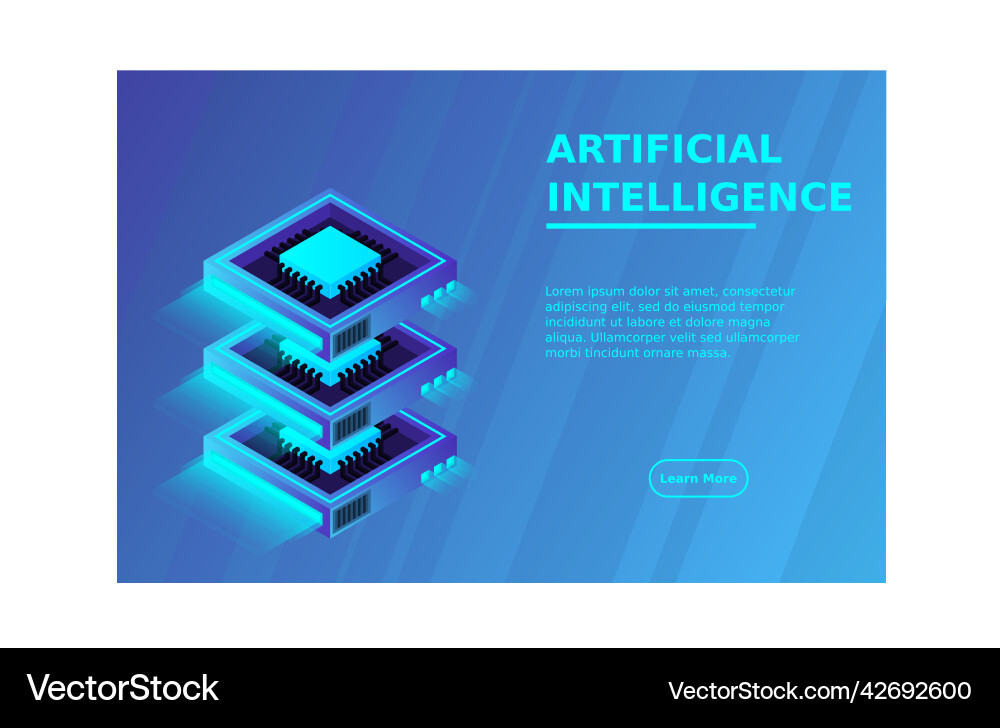 Quantum computer large data processing server Quantum computer large data processing server Vector Image