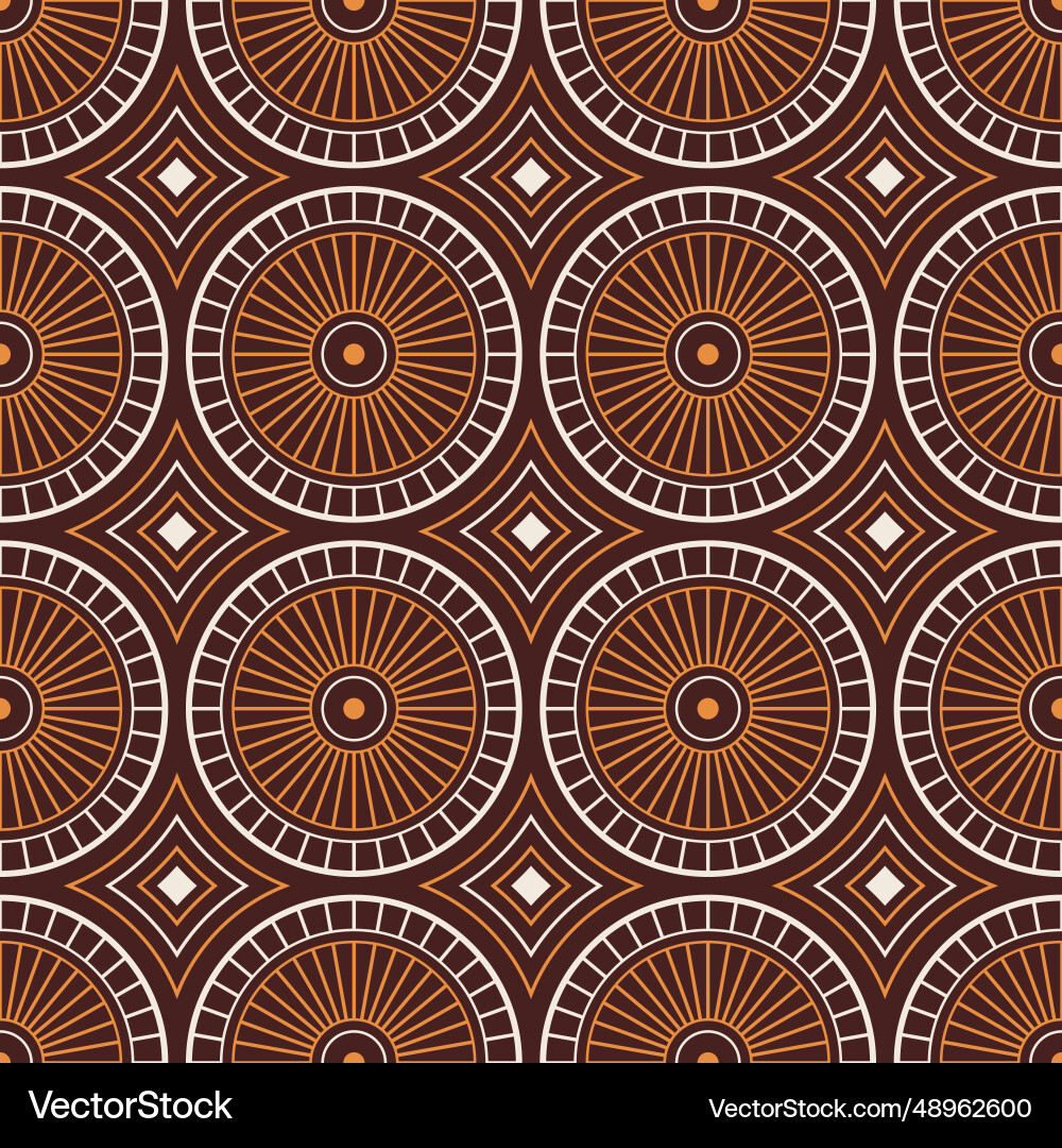 Seamless geometric pattern with circles Seamless geometric pattern with circles Vector Image