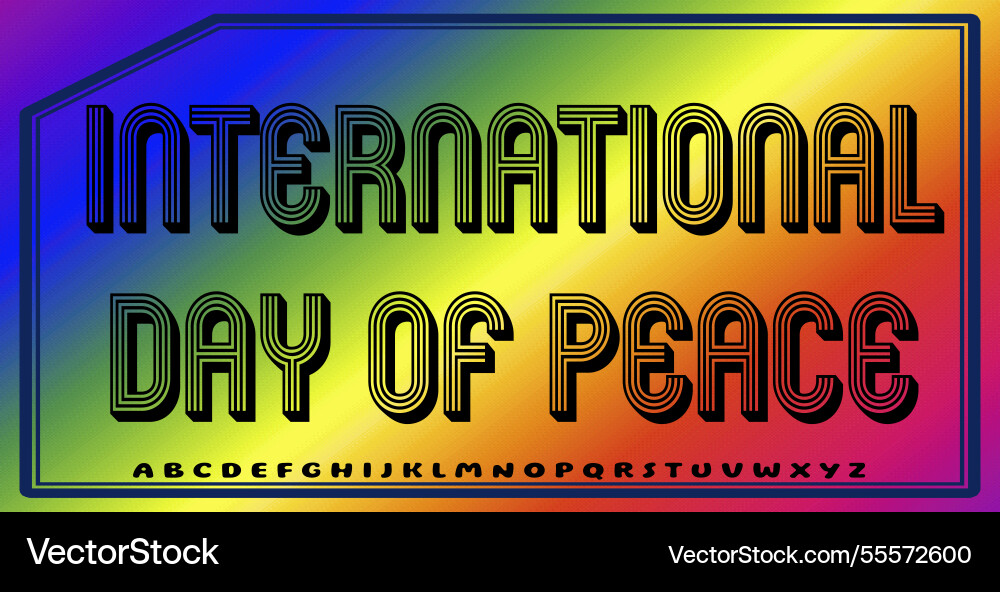 Text effects with editable colors and abstract Vector Image