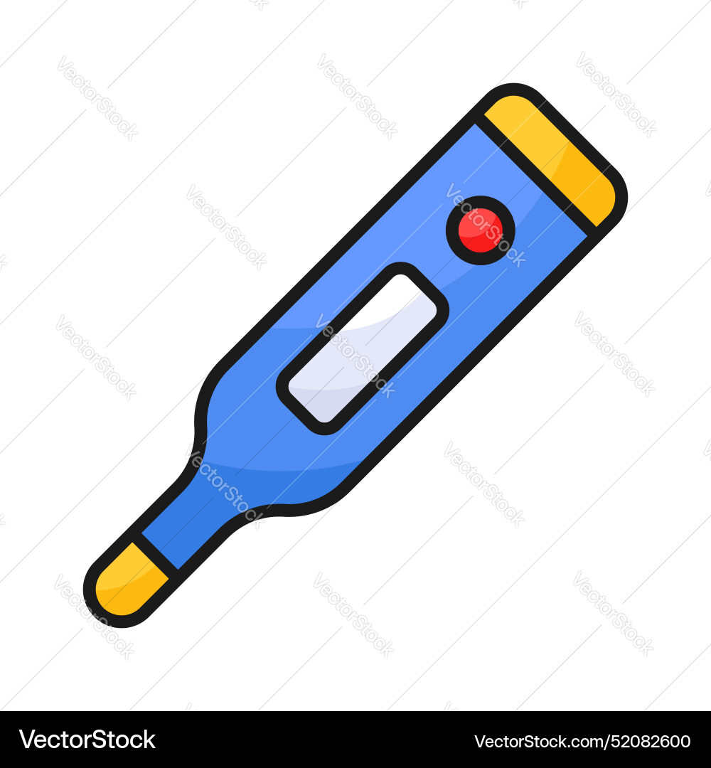 Thermometer in modern style temperature measuring Vector Image