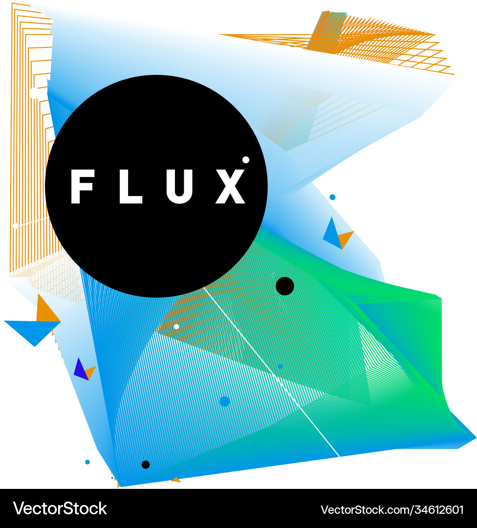 3d colorful wave background dynamic flux effect 3d colorful wave background dynamic flux effect Vector Image