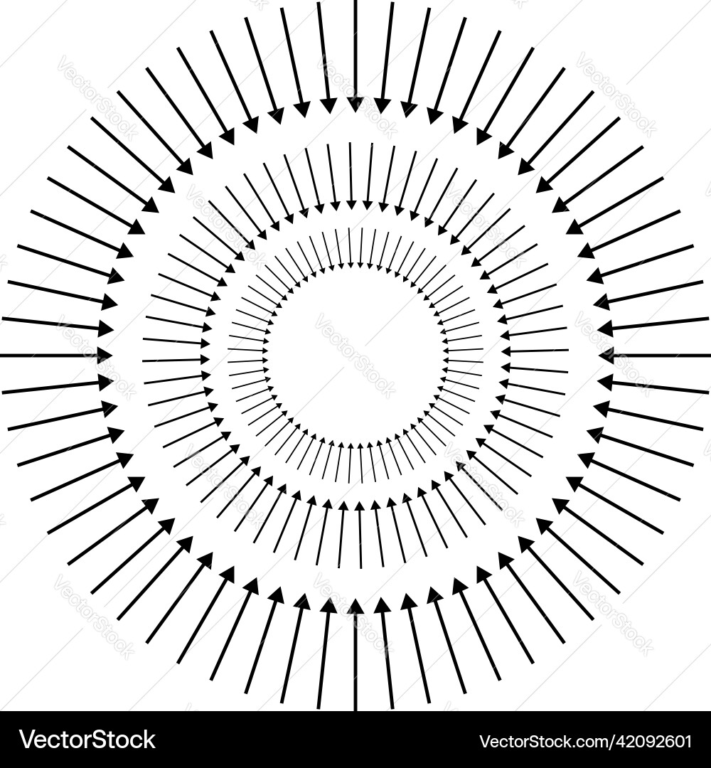 Arrows pointers inward collect intermix gather Arrows pointers inward collect intermix gather vector image