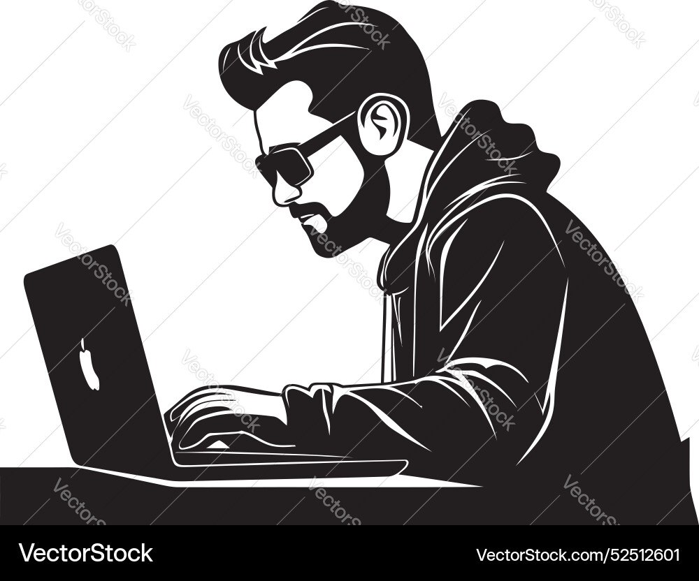 Code conductor maestro of the mainframe Vector Image