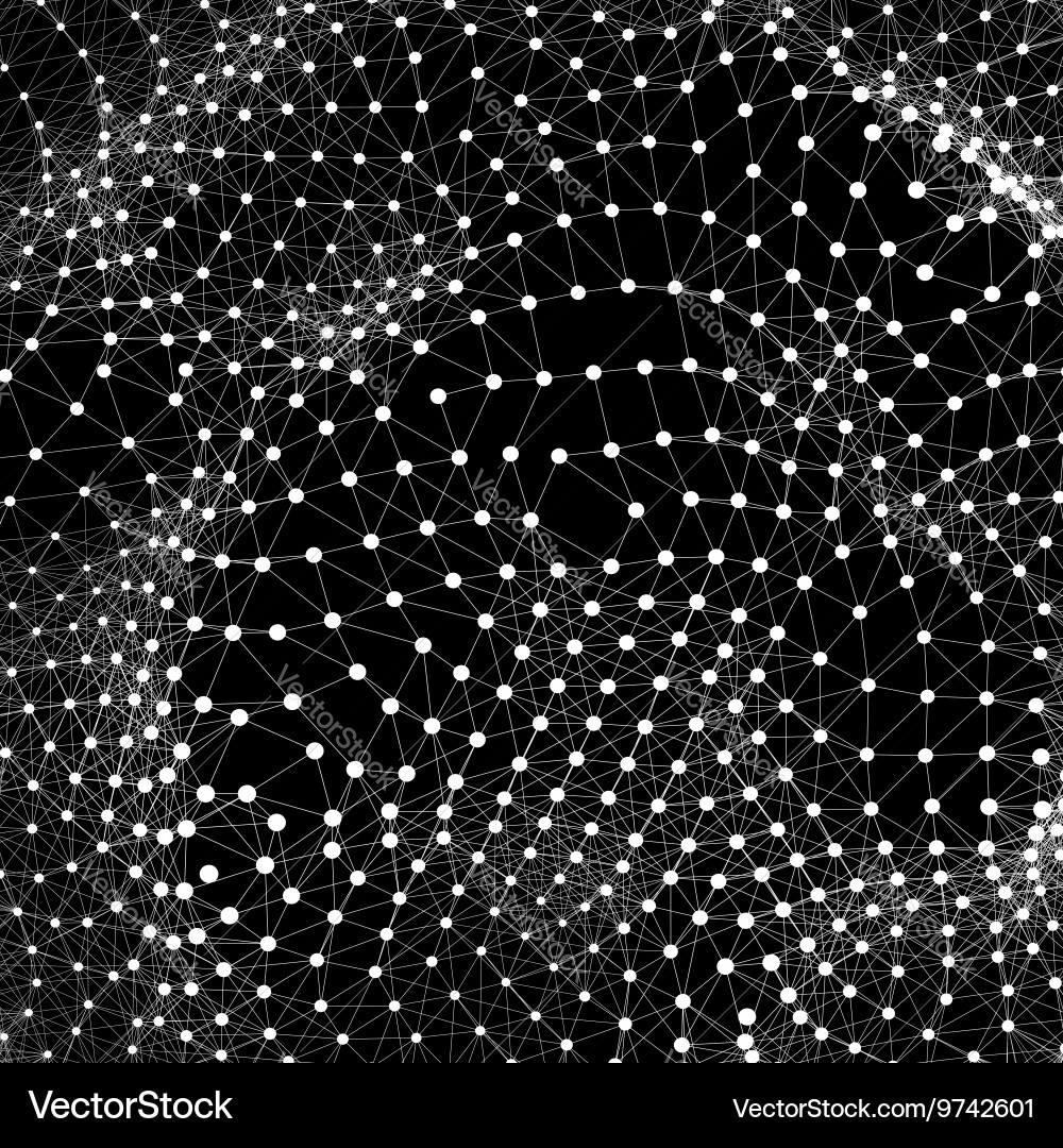 Complex Network Connection vector image