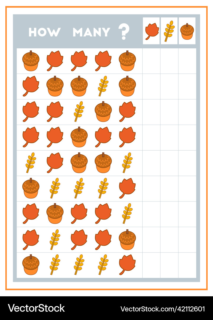 Counting game educational for children count Counting game educational for children count vector image