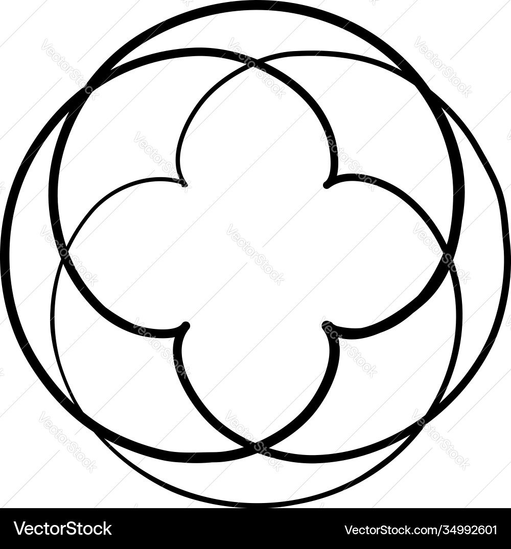 Curlicue loop shapes elements Curlicue loop shapes elements vector image