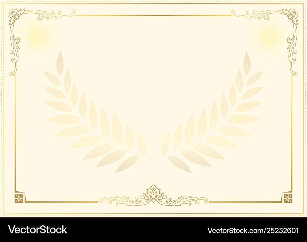 Decorative border and frame template in square vector image