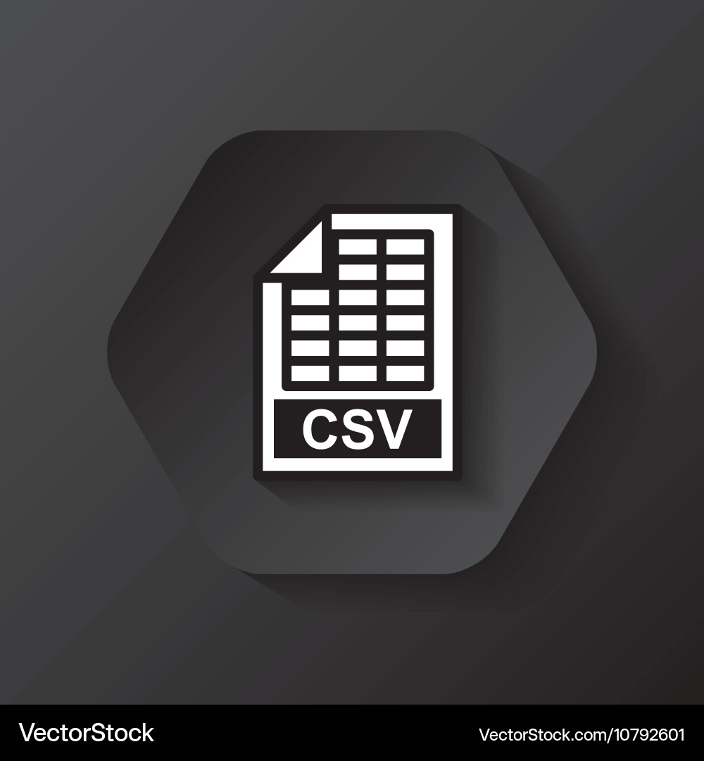 File format button icon vector image