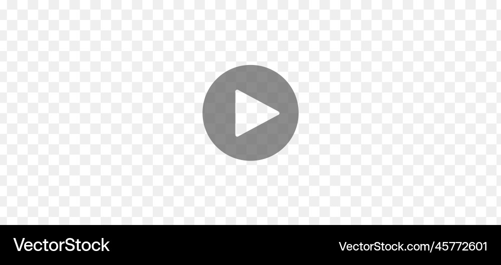 Play button icon on transparent background player vector image