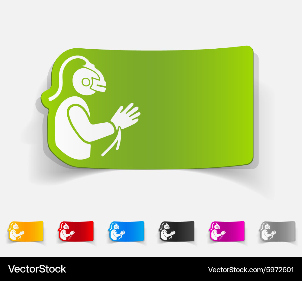 Realistic design element virtual reality Vector Image
