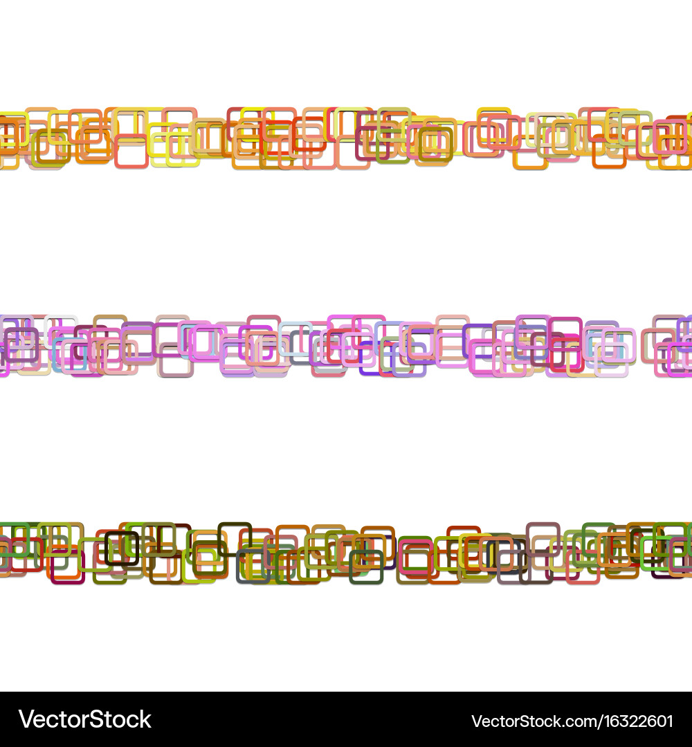 Repeatable square pattern text rule line design vector image