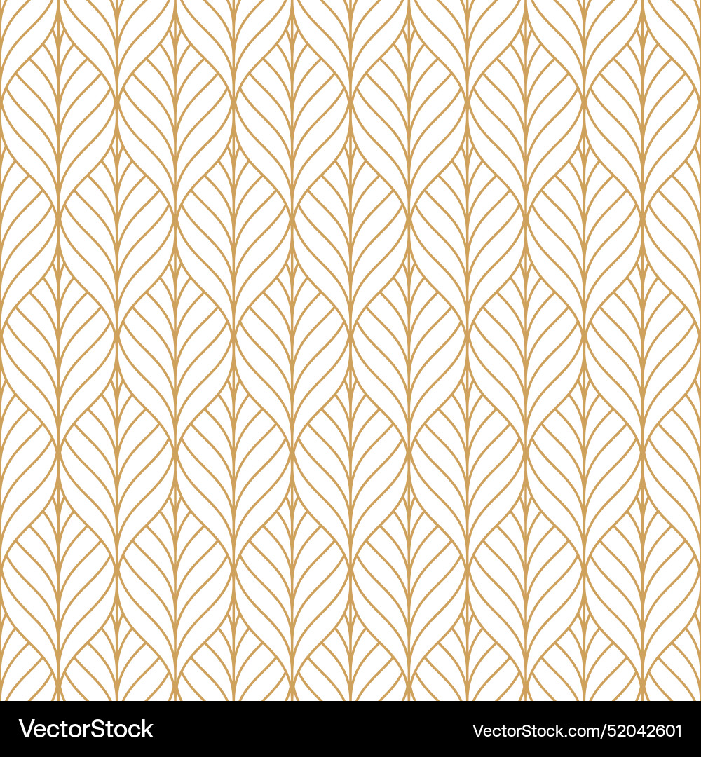 Seamless pattern with gold line Seamless pattern with gold line vector image
