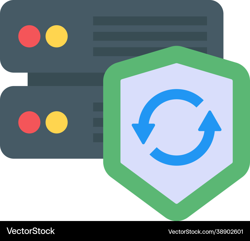 Secure backup vector image