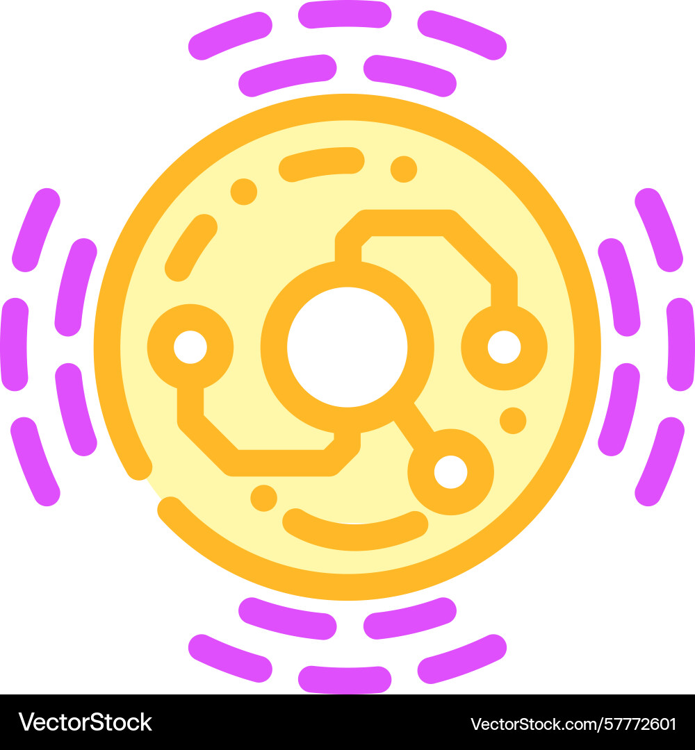Smart sensor color icon Smart sensor color icon vector image