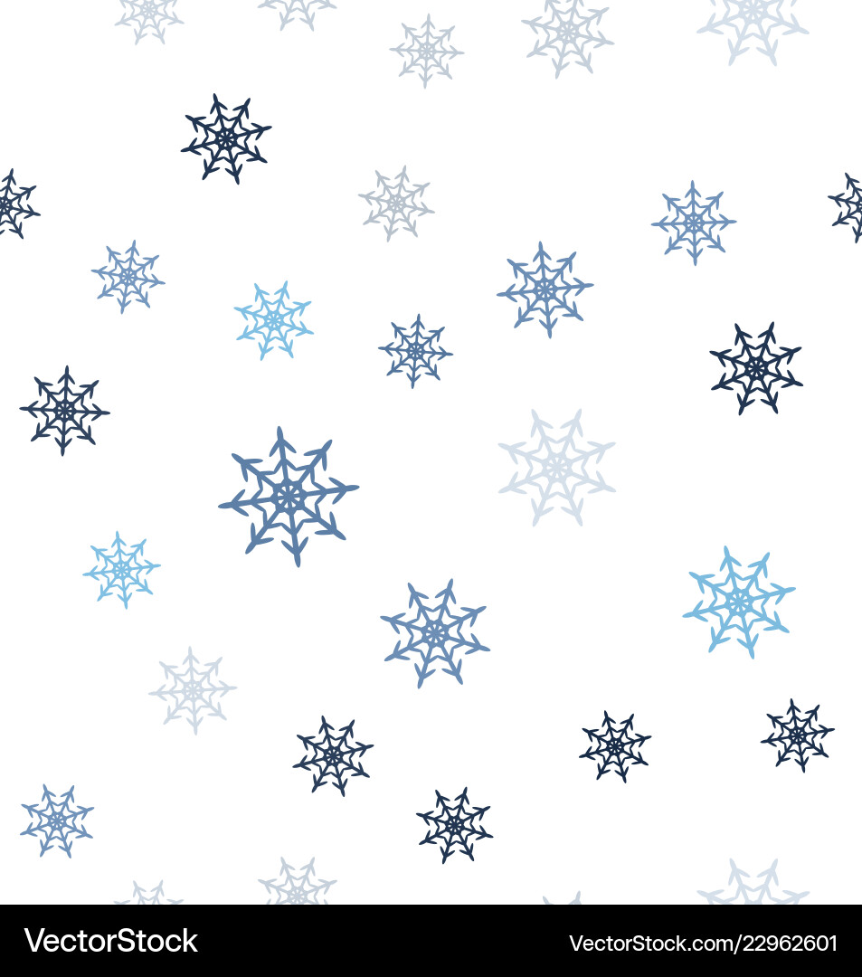 Snowflake pattern seamless vector image
