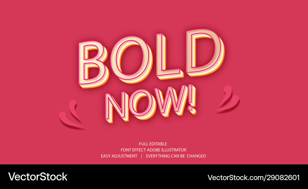 Text effect template easy editable and customize Text effect template easy editable and customize vector image