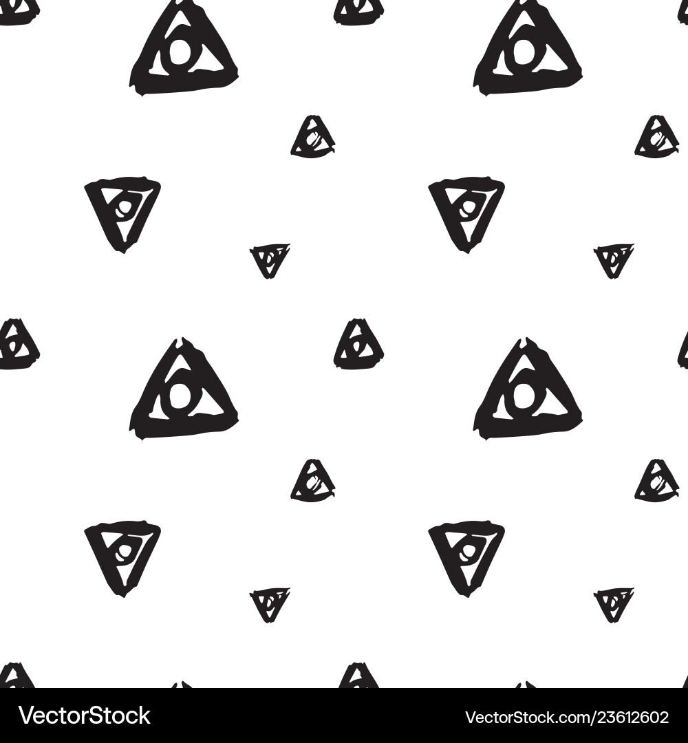 Abstract draw by hand seamless pattern Vector Image