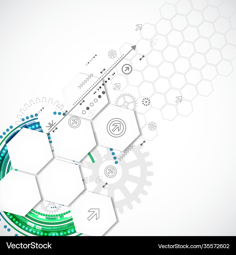 Abstract technological background with various Abstract technological background with various vector image