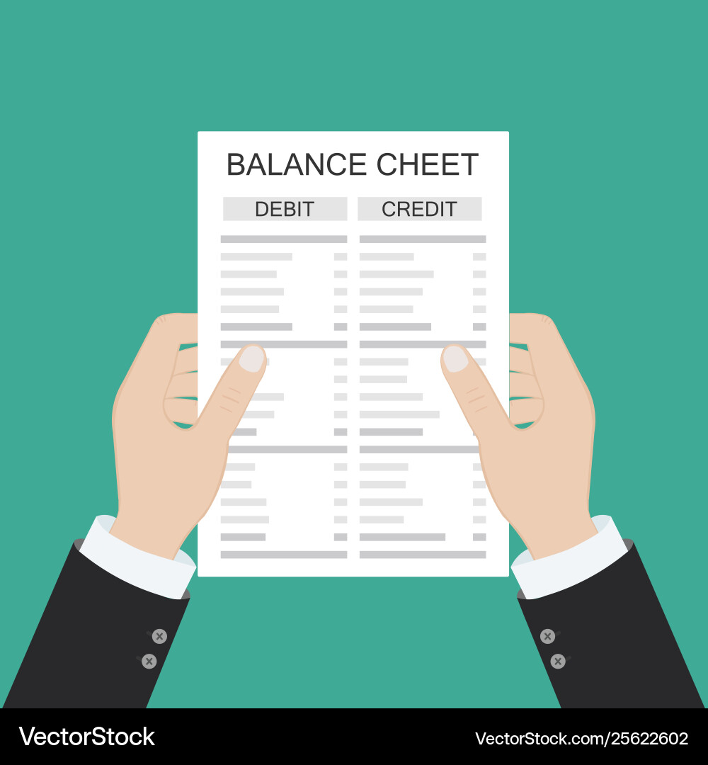 Accountant with report and a calculator checks Accountant with report and a calculator checks vector image