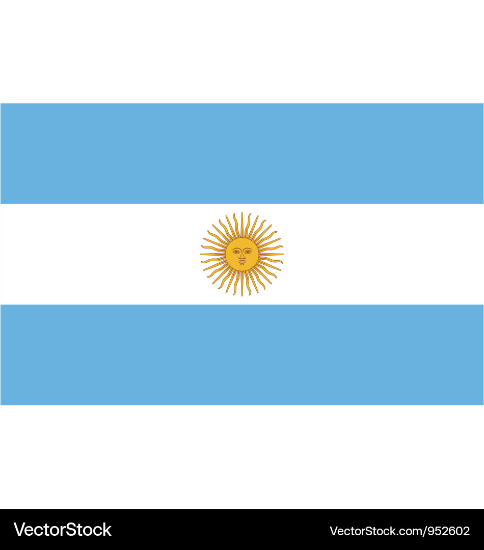 Argentine Flag vector image