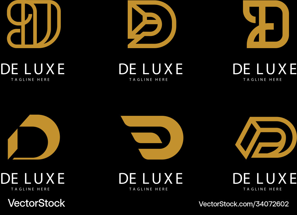 Creative professional trendy letter d logo Creative professional trendy letter d logo vector image