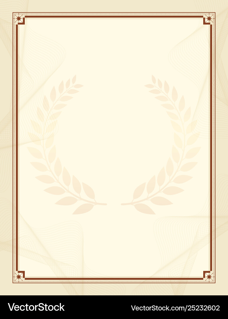 Decorative border and frame template in square Vector Image