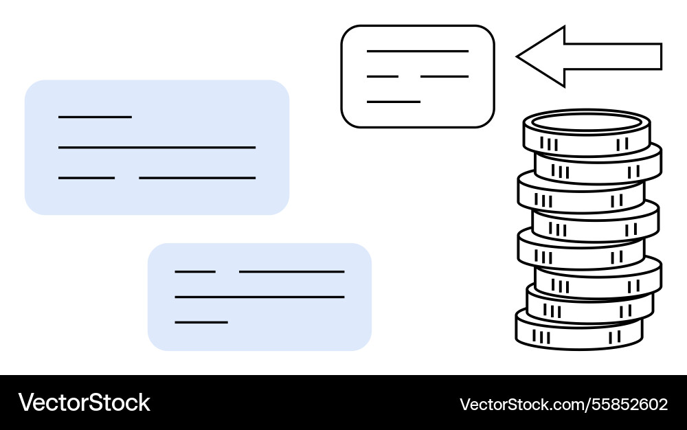Financial transactions with text fields Financial transactions with text fields Vector Image