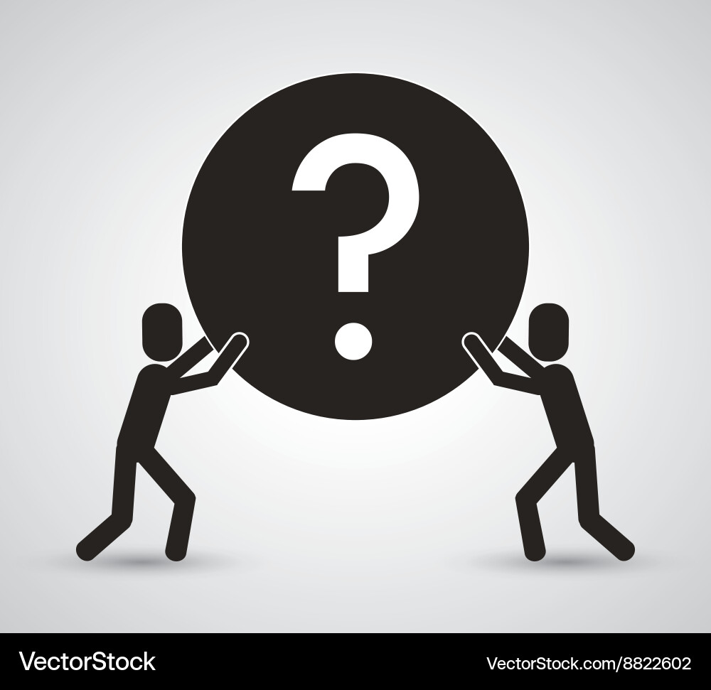 Help design question mark icon flat vector image