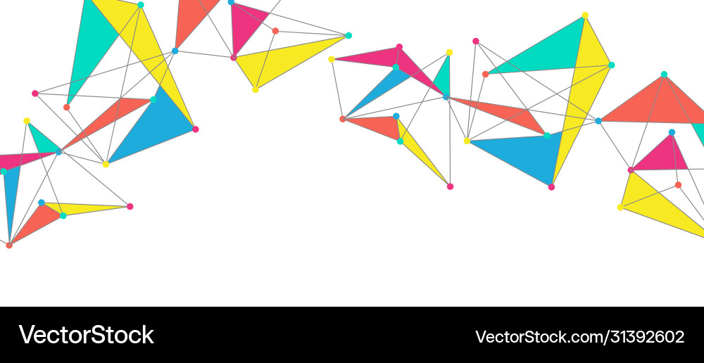 Line points connections triangular technology Line points connections triangular technology Vector Image