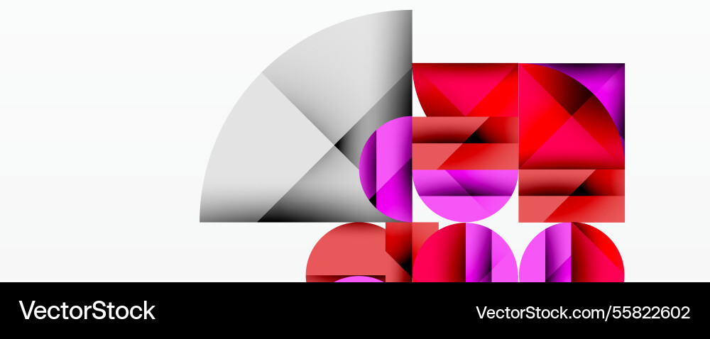 Modern abstract composition with layered circles Vector Image