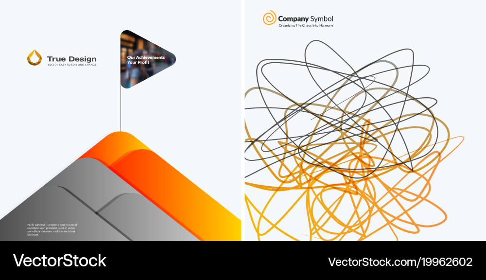 Set of abstract design elements for graphic Vector Image