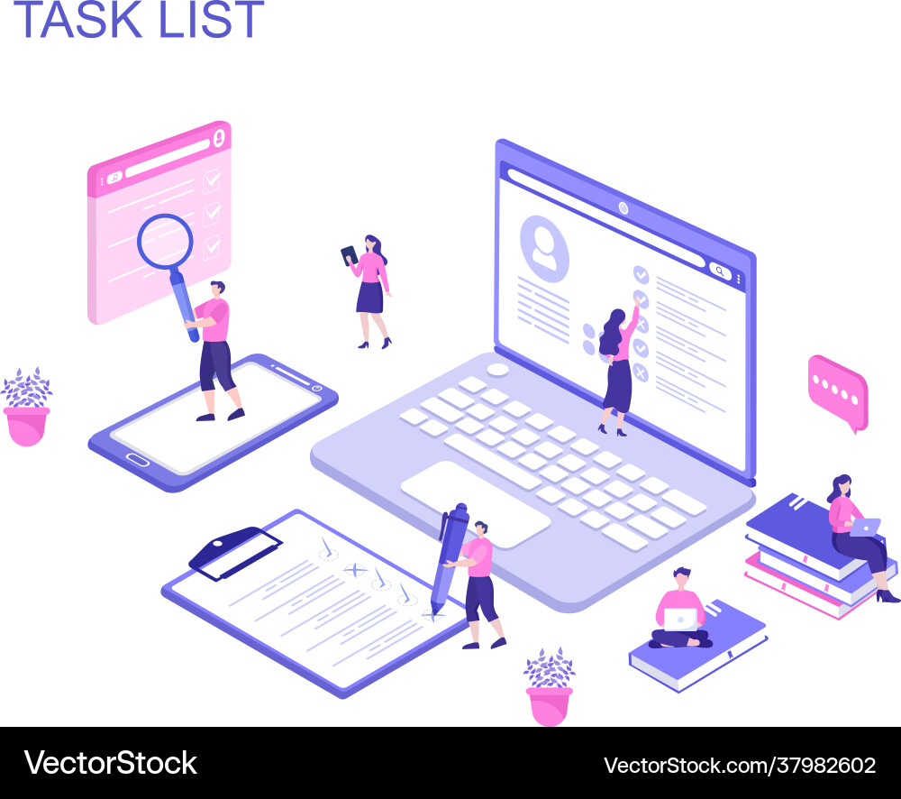Task list to do time management work Task list to do time management work Vector Image