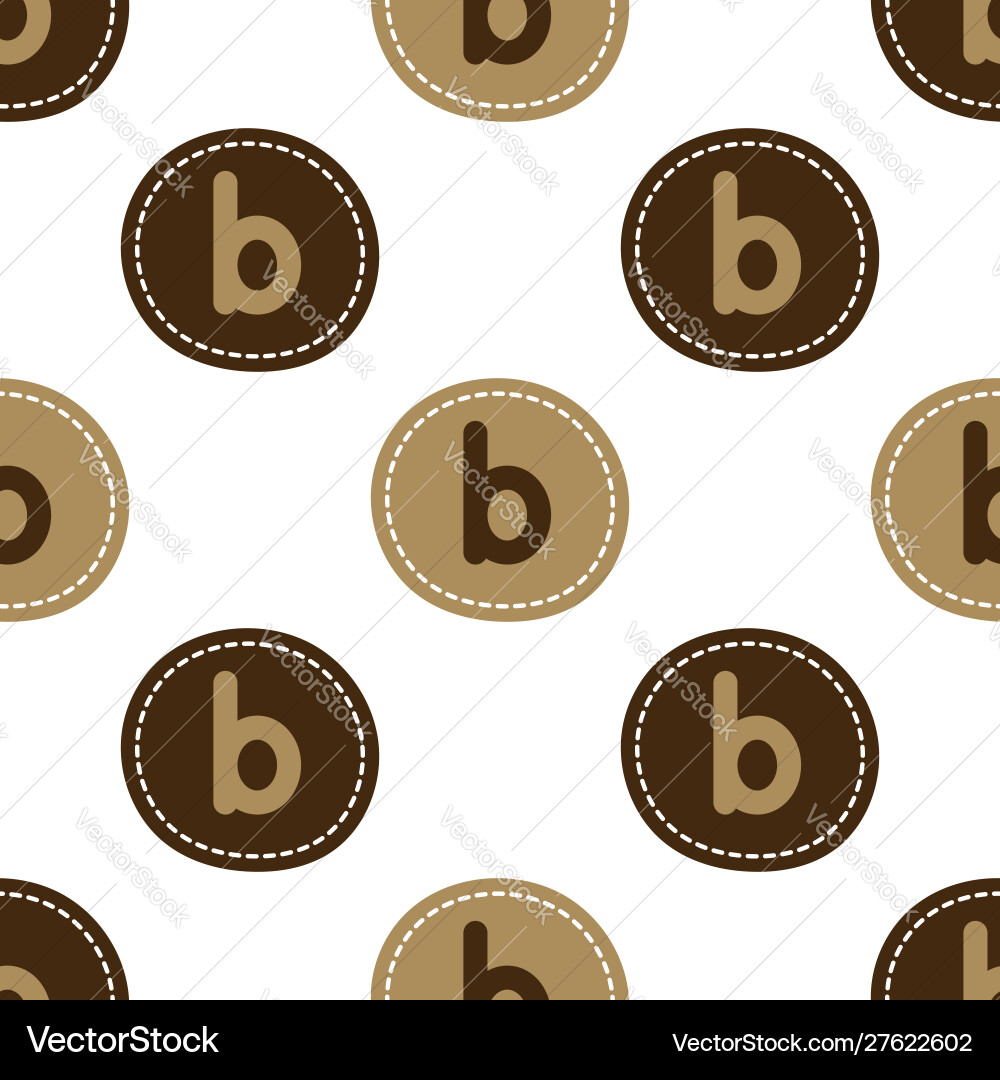 Texture letters b two color Vector Image