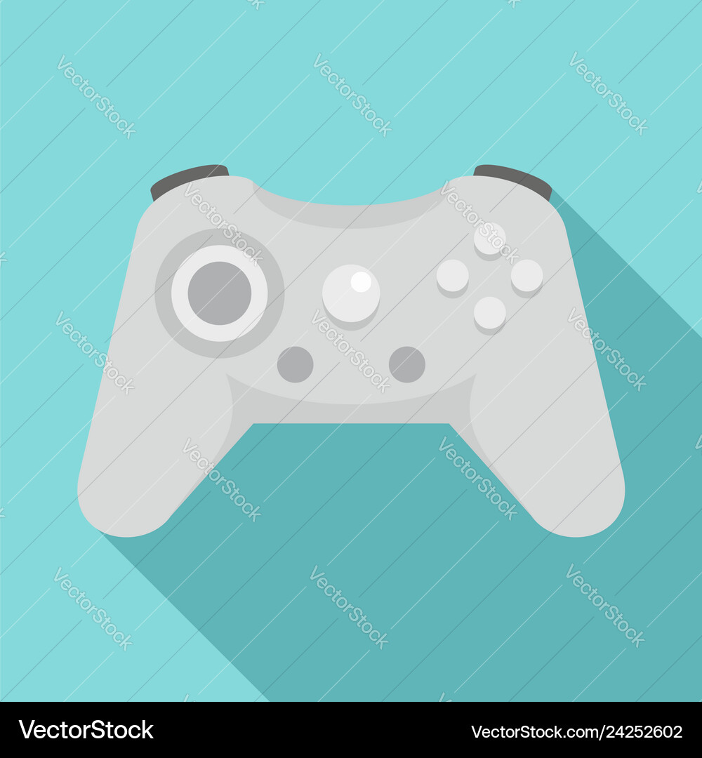 Wireless controller icon flat style Wireless controller icon flat style vector image