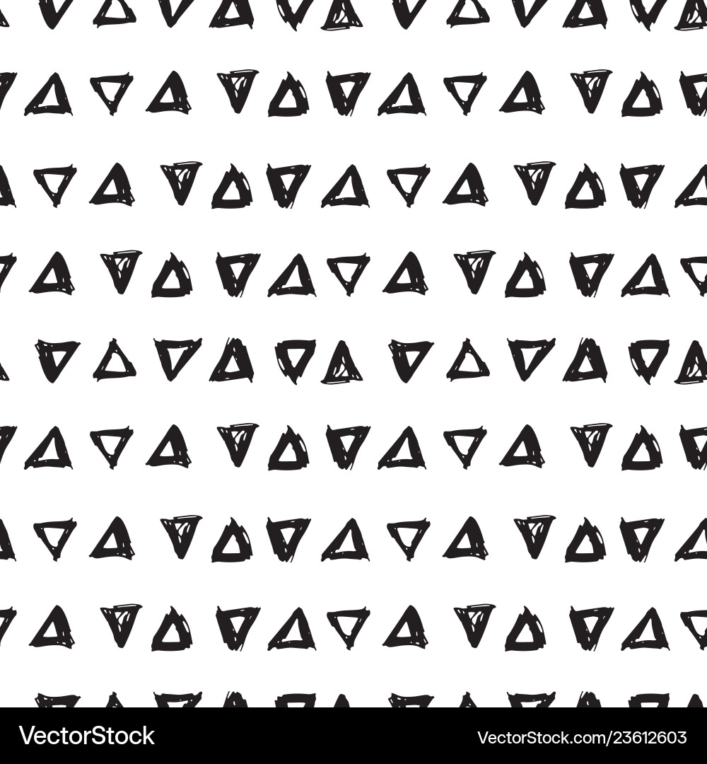 Abstract draw by hand seamless pattern vector image