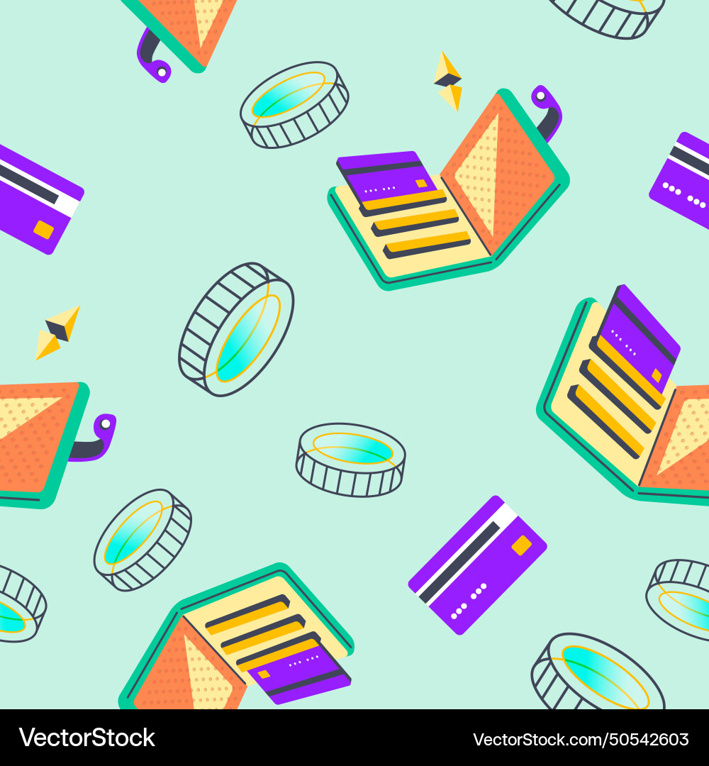 Abstract financial instruments pattern Abstract financial instruments pattern vector image