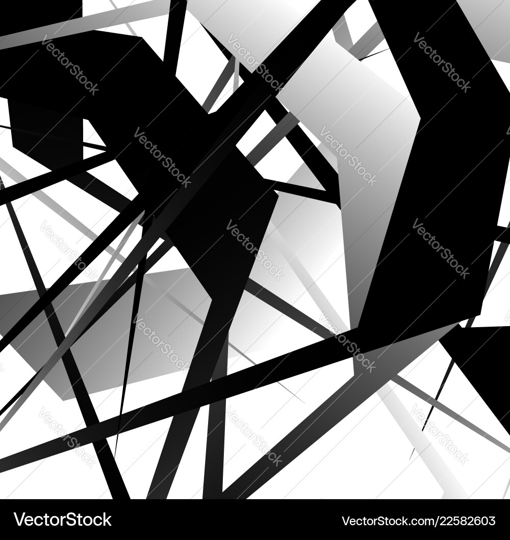 Abstract geometric art with random scattered Vector Image