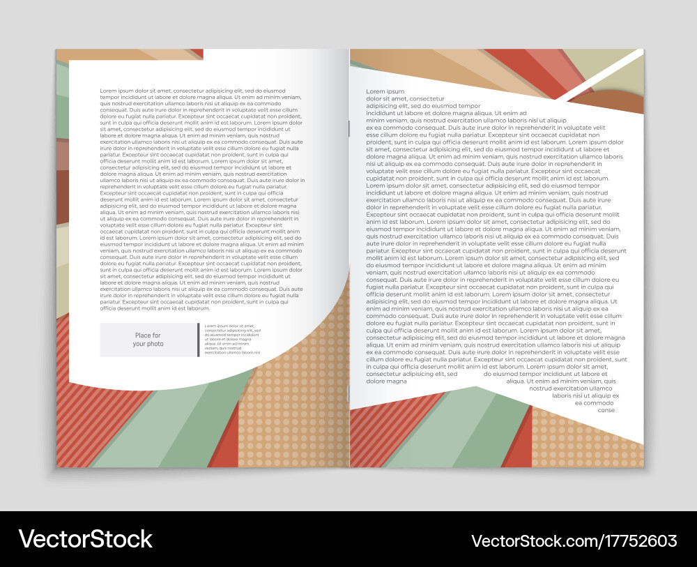 Abstract layout background set for art vector image