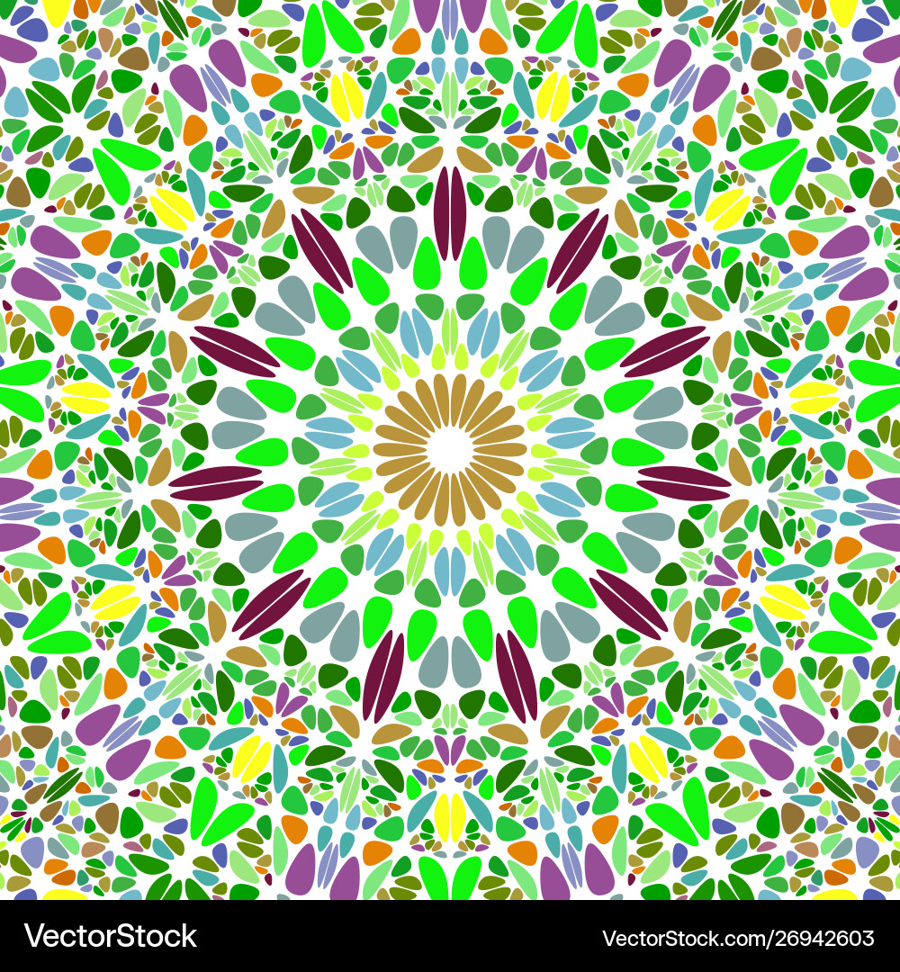 Abstract oriental radial floral ornament pattern Abstract oriental radial floral ornament pattern Vector Image